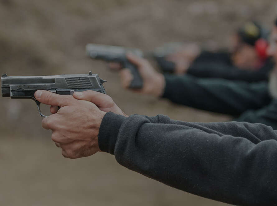 Weapon used by students in our firearms courses.